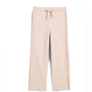 NEW $238 FRANK AND EILEEN BELLA ITALIAN SWEATPANT triple FLEECE color almond XS